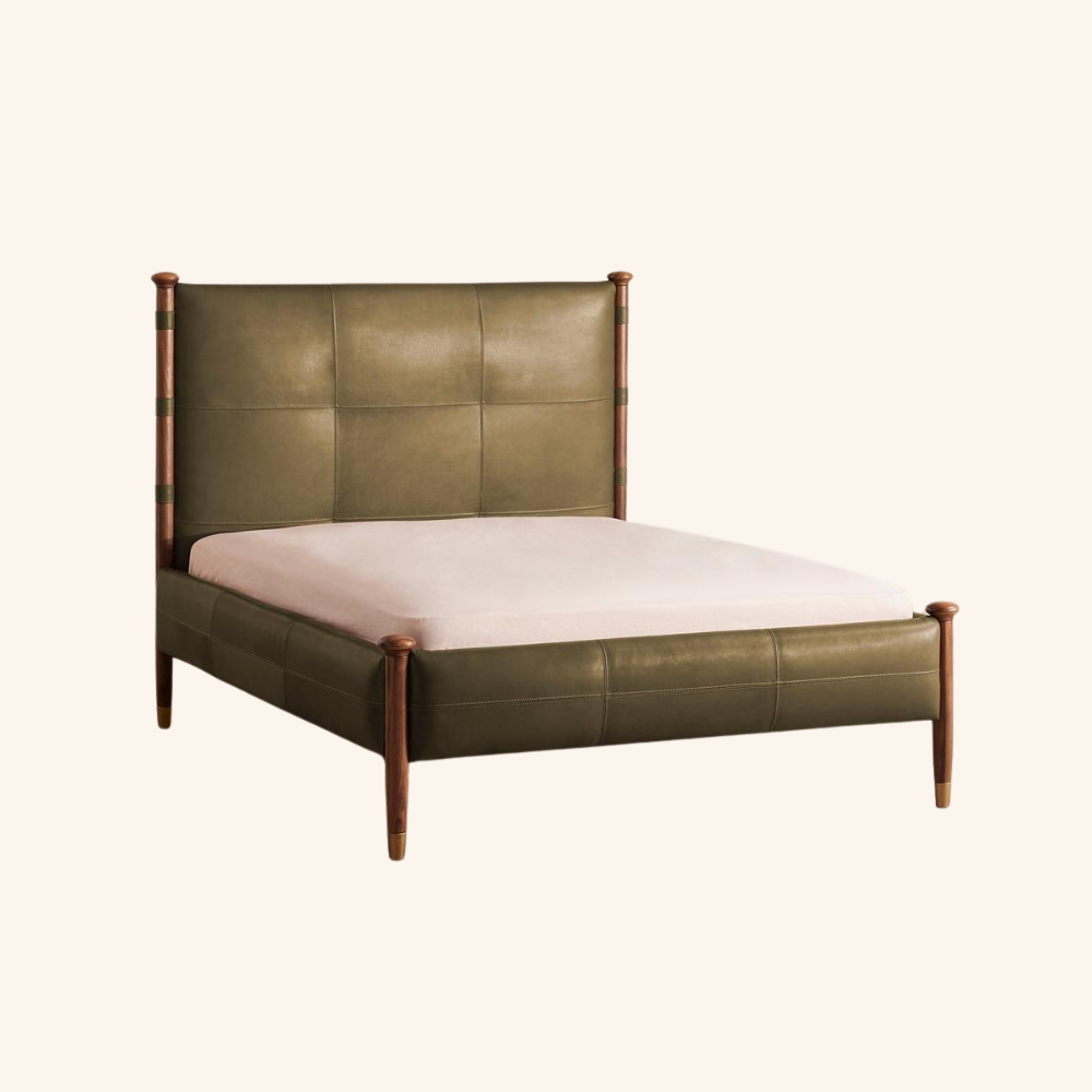 Aurora Leather Bed