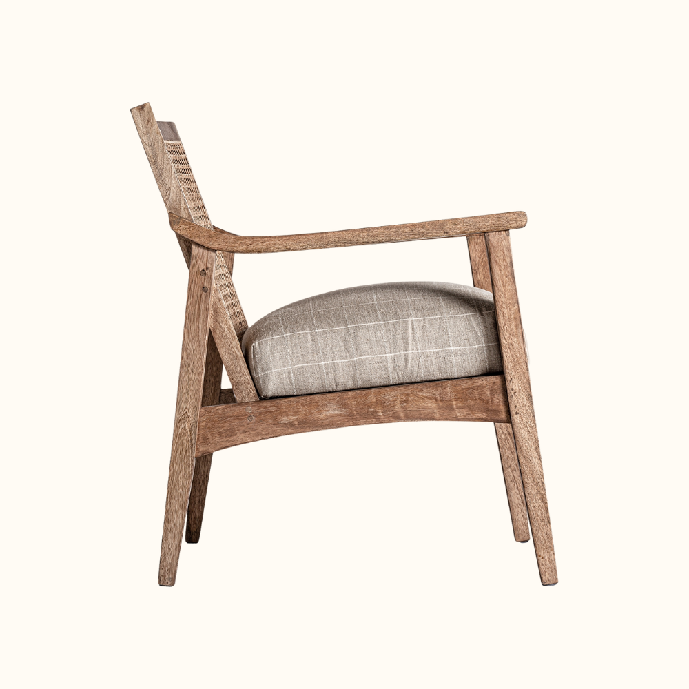Sorrento Teak Cane Armchair - Image 3
