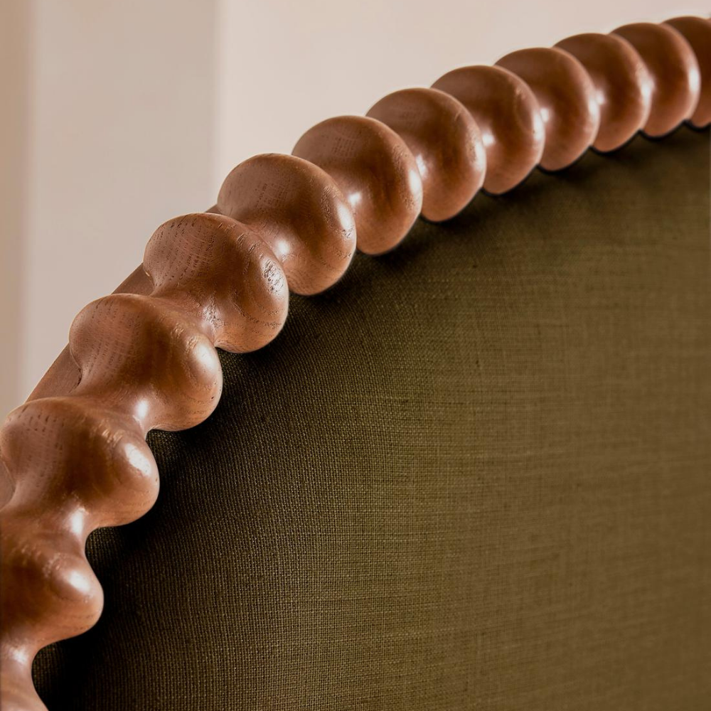 Olive Beaded-Trim Bed - Image 4