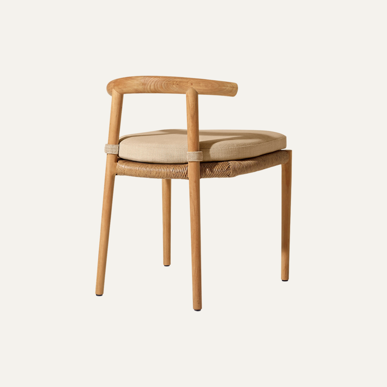 Arc Back Teak Dining Chair - Image 2