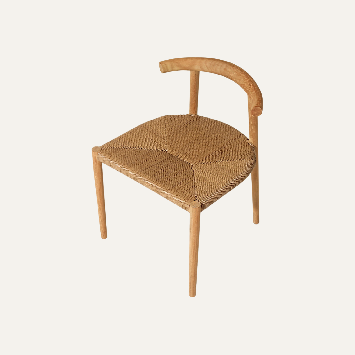 Arc Back Teak Dining Chair - Image 4