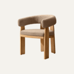 Curved Upholstered Dining Chair