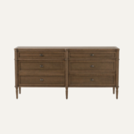 Linea Fluted Three-Drawer Dresser