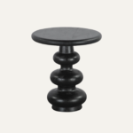 Obsidian Sculptural Side Table