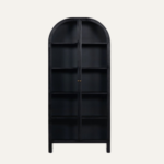 Noir Arch Open Display Cabinet