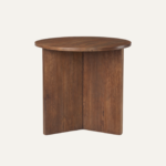 Aurelia Fluted Wood Side Table