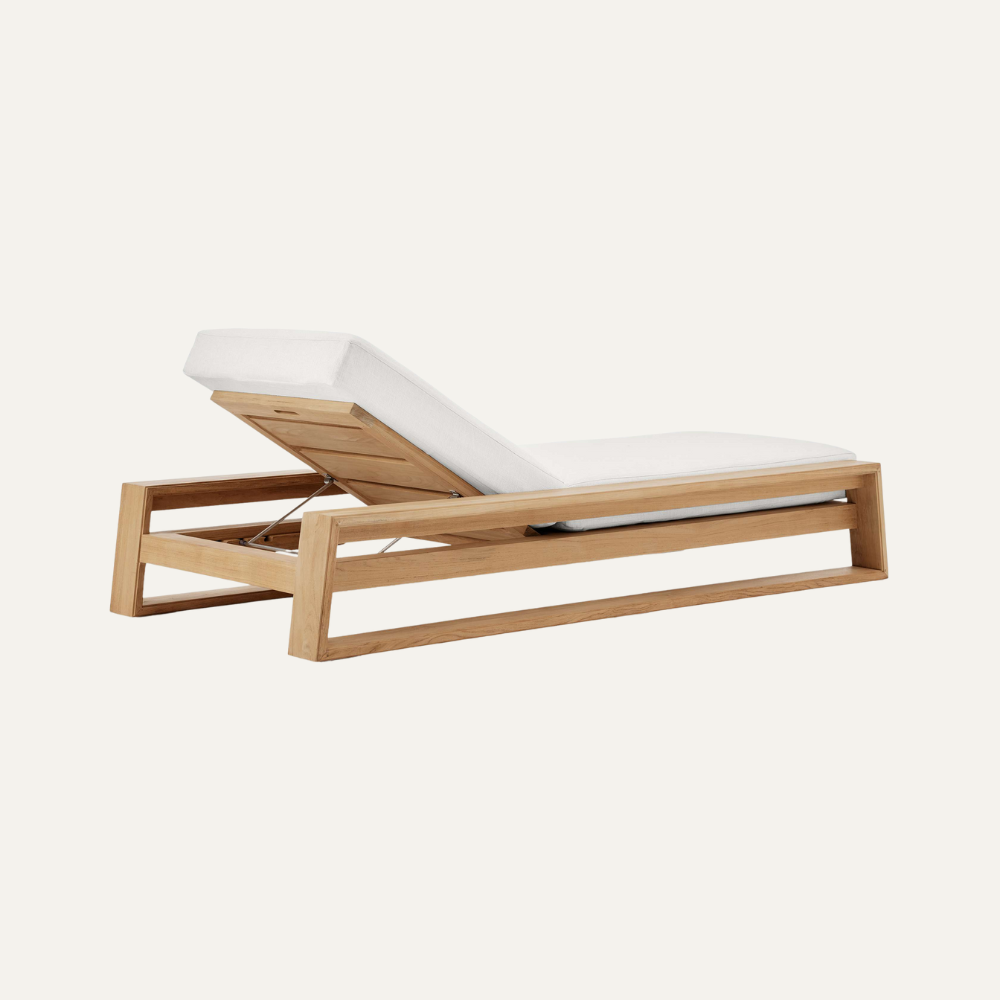 Aurelia Teak Sunlounger - Image 4