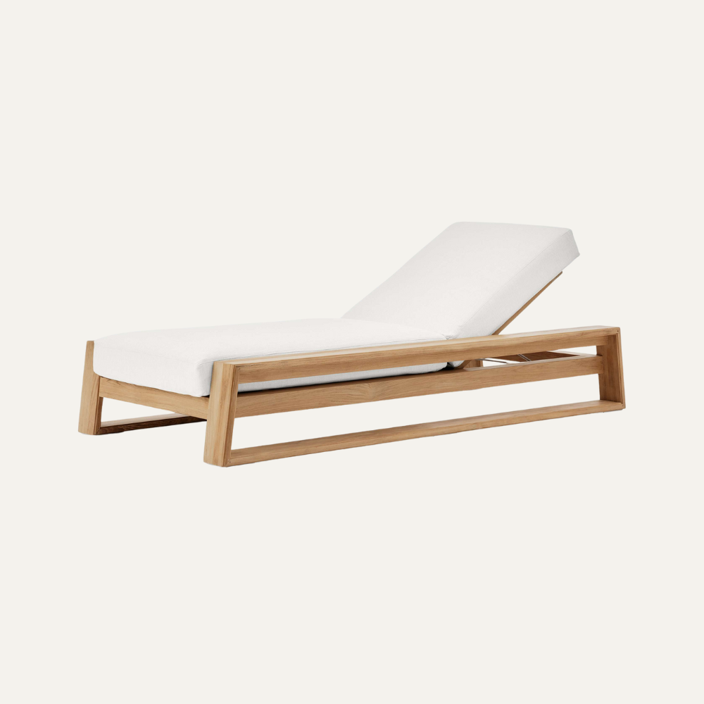 Aurelia Teak Sunlounger - Image 5