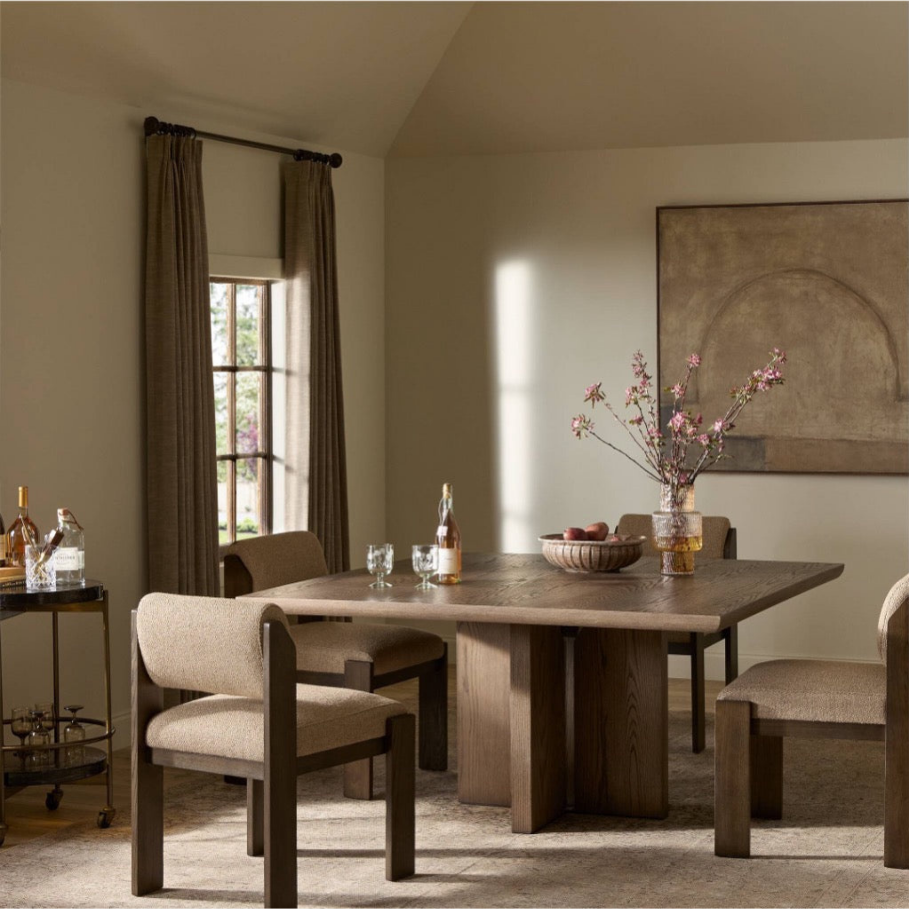 Verona Square Pedestal Dining Table - Image 5