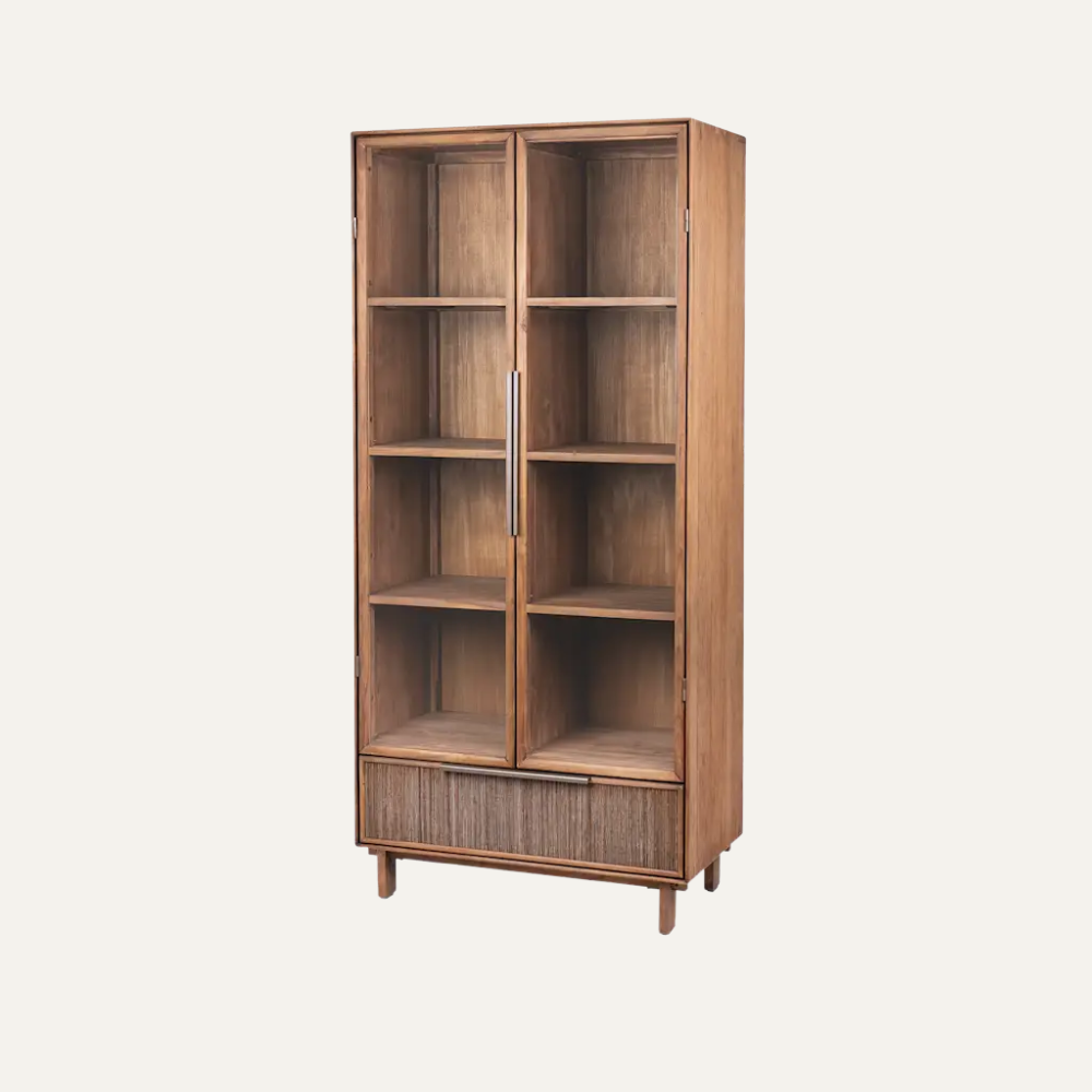 Rattan Front Display Cabinet - Image 3